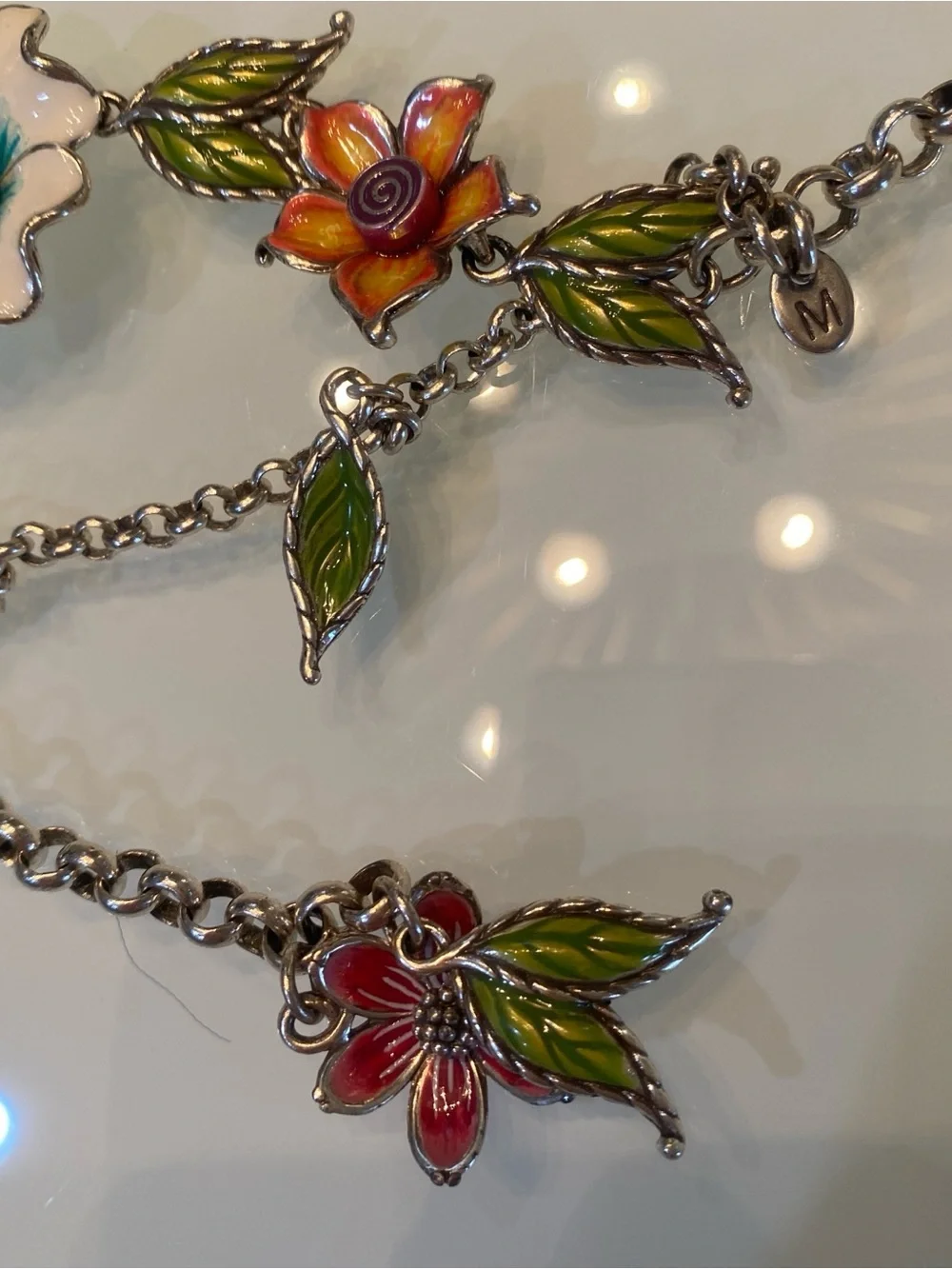 Vintage & Designer Chain Belt Bundle - Etika, Taiwan Floral, Korea Pearl (4 pc)